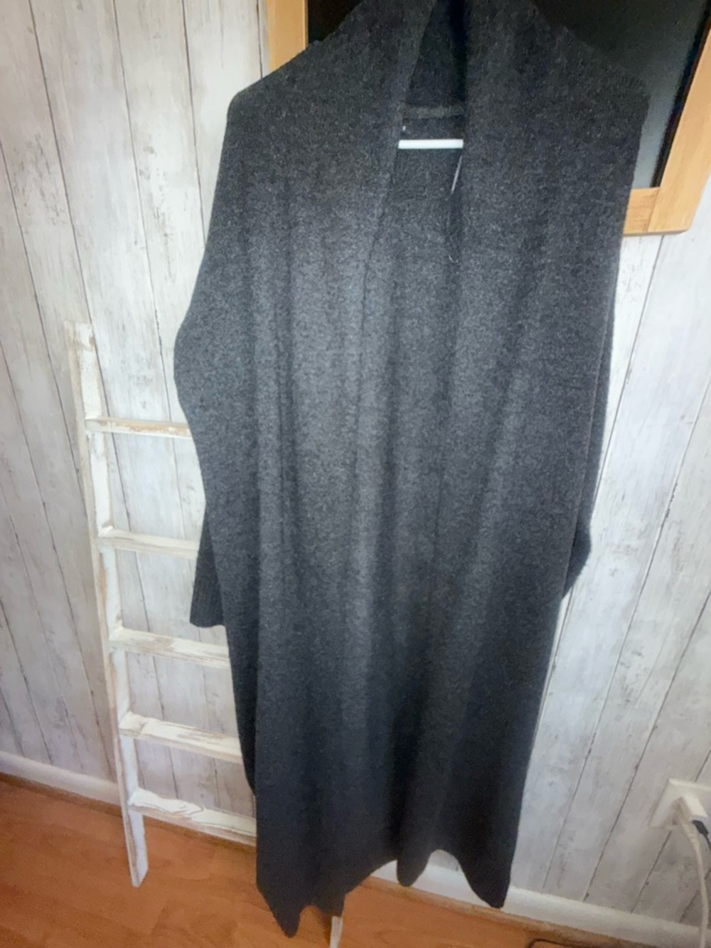 DYNAMITE Women's Cardigan XS/S Long BlackOpen Front Super Soft Pockets